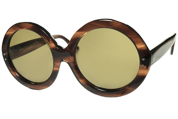 激烈シャープTRUE UK MODE 1970s 初期作品 ENGLAND製デッド CUTLER AND GROSS カトラー アンド グロス  LARGE ラウンド サングラス 丸眼鏡