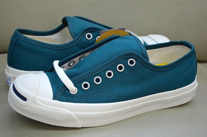 新品未使用 CONVERSE コンバース Jack Purcell ジャックパーセル COLORS RH 1CL378 グリーン US4 23センチ 送料無料_画像1