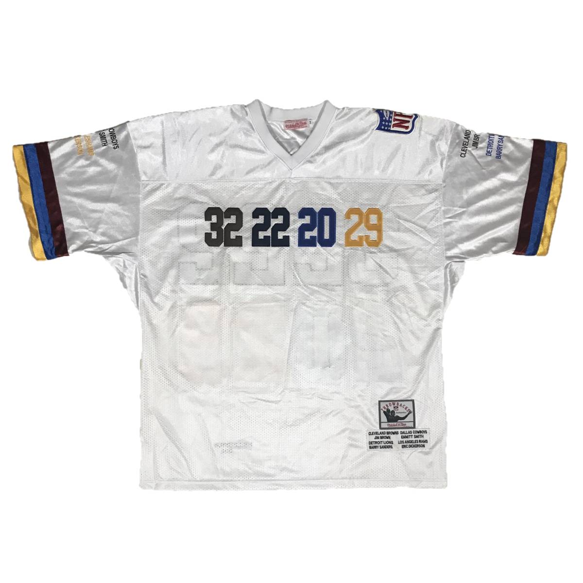 激安セール商品 MITCHELL＆NESS ミッシェラ＆ネス NFL RUNNING BACKS OF THE CENTURY フットボールシャツ (ホワイト) (54) [並行輸入品]