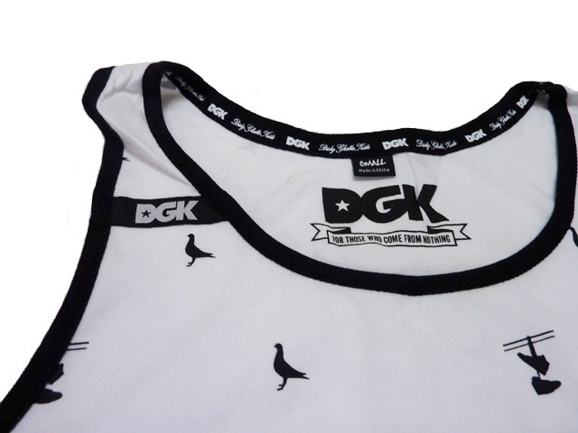 DGK ディージーケー タンクトップ（ホワイト）(M)【並行輸入品】_画像3