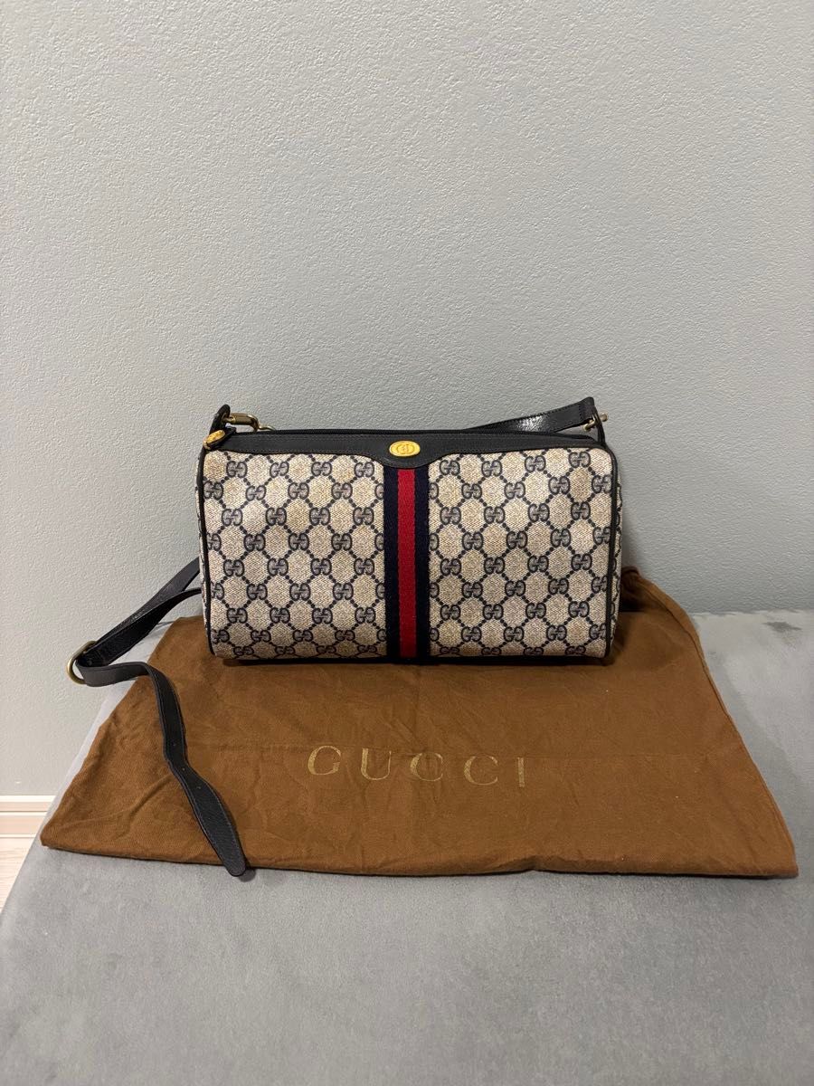 希少 ヴィンテージ GUCCI シェリーライン ショルダーバッグ 希少】GUCCI グッチ ショルダーバッグ シェリーライン GG