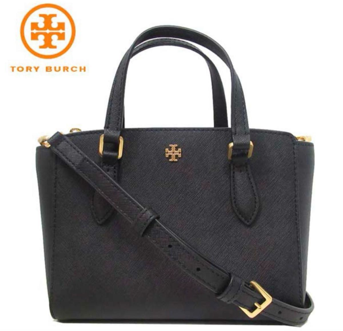 追跡あり★トリーバーチ★トップハンドル2WAYバッグ ブラック TORY BURCH 2wayバッグ ブラック トリーバーチ ショルダーバッグ