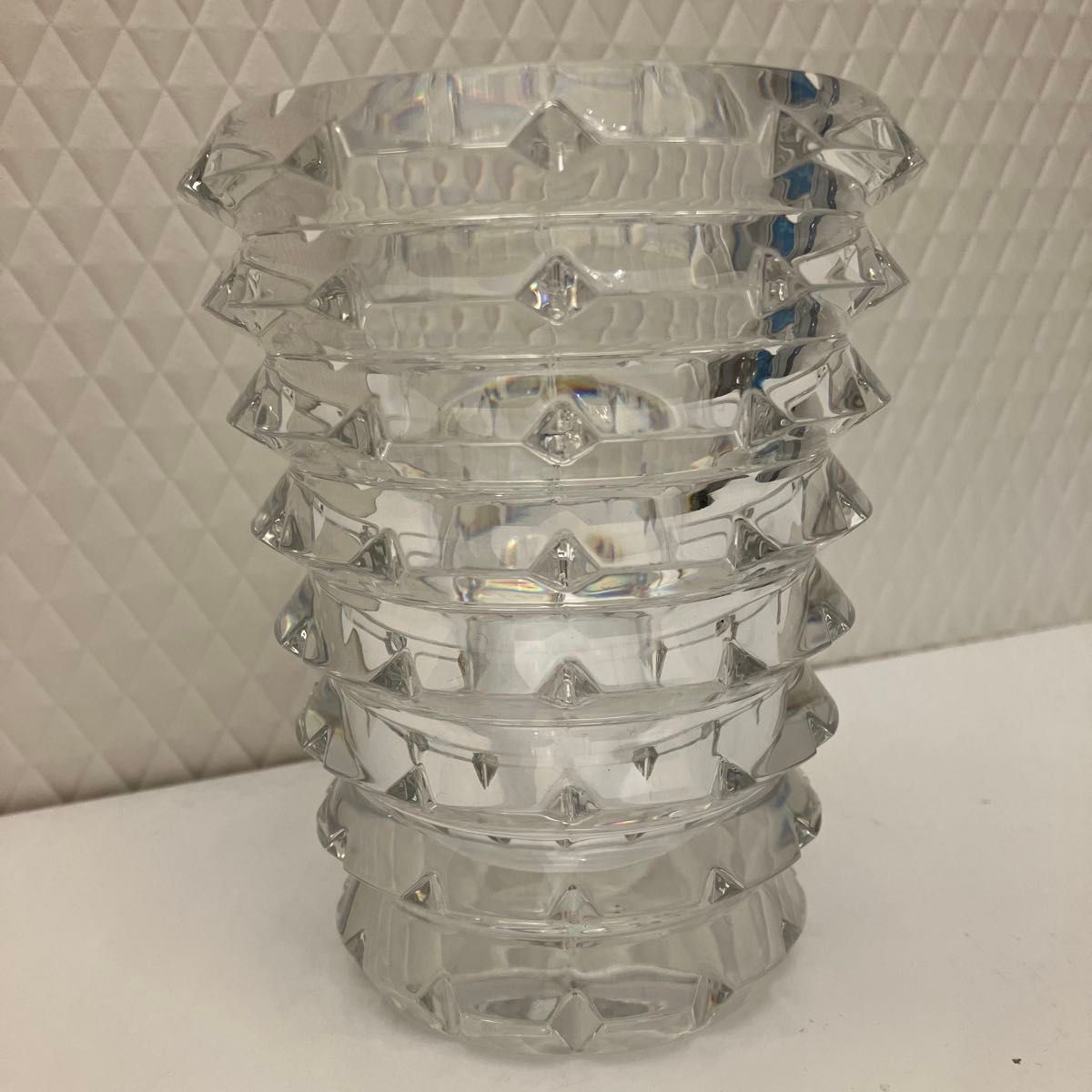 149/未使用品 バカラ アルルカン クリスタルガラス フラワーベース 花瓶 Baccarat バカラ アルルカン フラワーベース 花瓶 クリスタル
