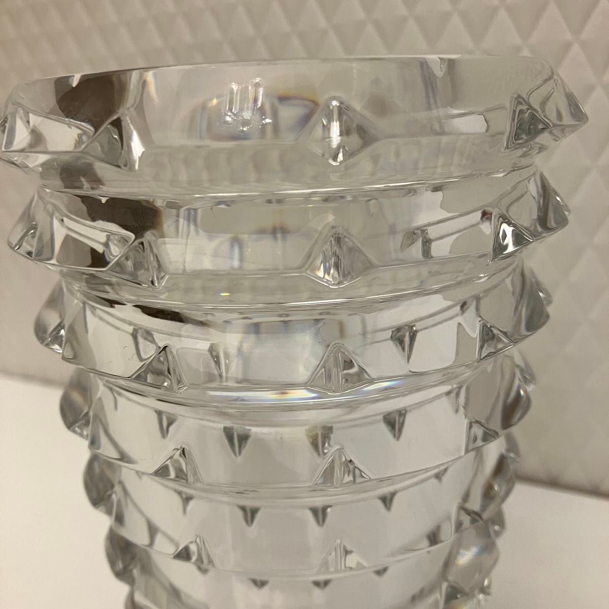 Baccarat バカラ アルルカン 花瓶 シール有 Baccarat バカラ アルルカン フラワーベース 花瓶 クリスタル