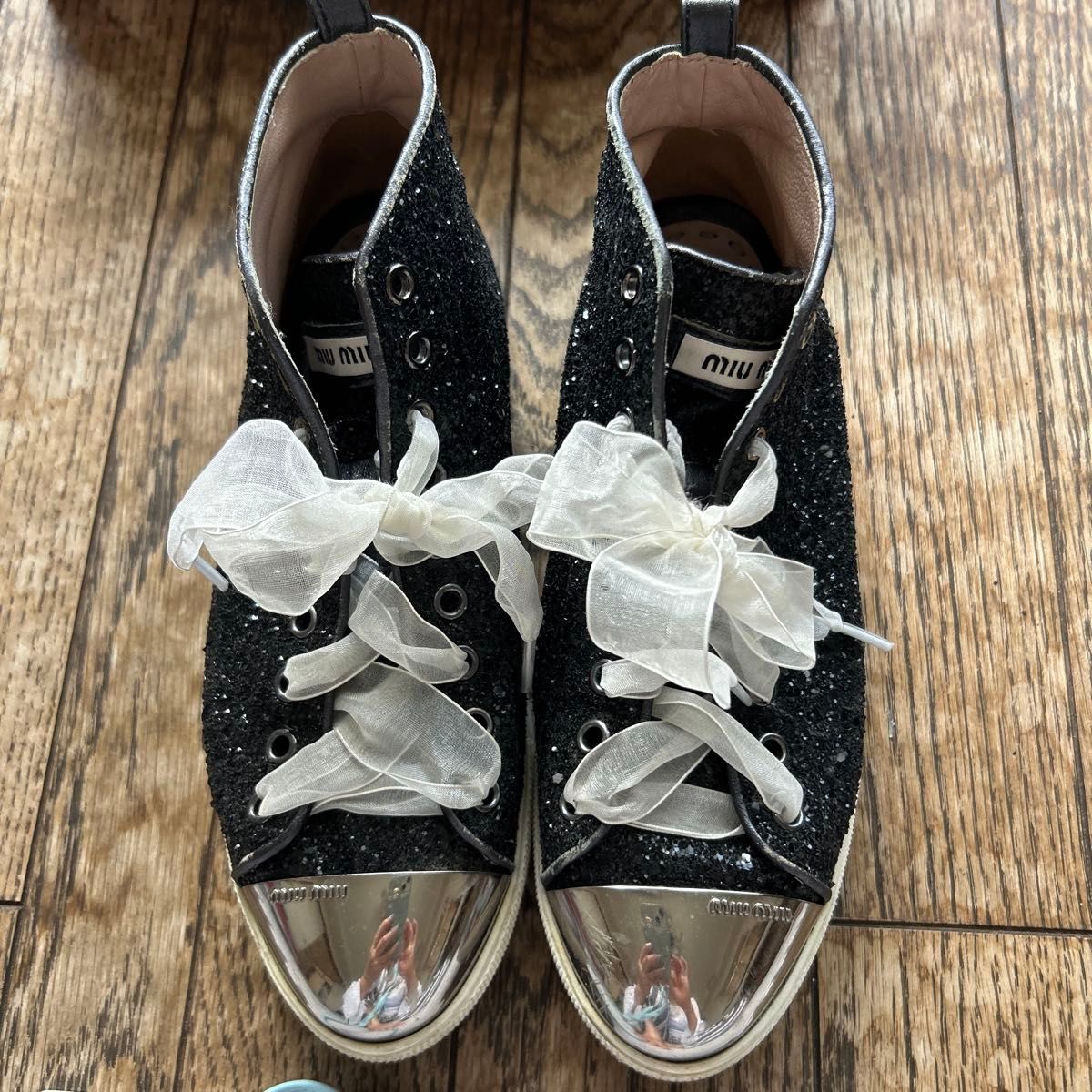 MIUMIU ハイカットスニーカー miumiu ハイカットスニーカー|Yahoo!フリマ(旧PayPayフリマ)