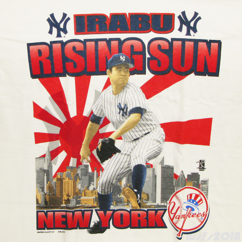 【MLB P/新品】伊良部秀輝 Tシャツ(ライジングサン) 【STARTER/スターター】new york yankees irabu hideki ニューヨーク ヤンキース 90s_画像2