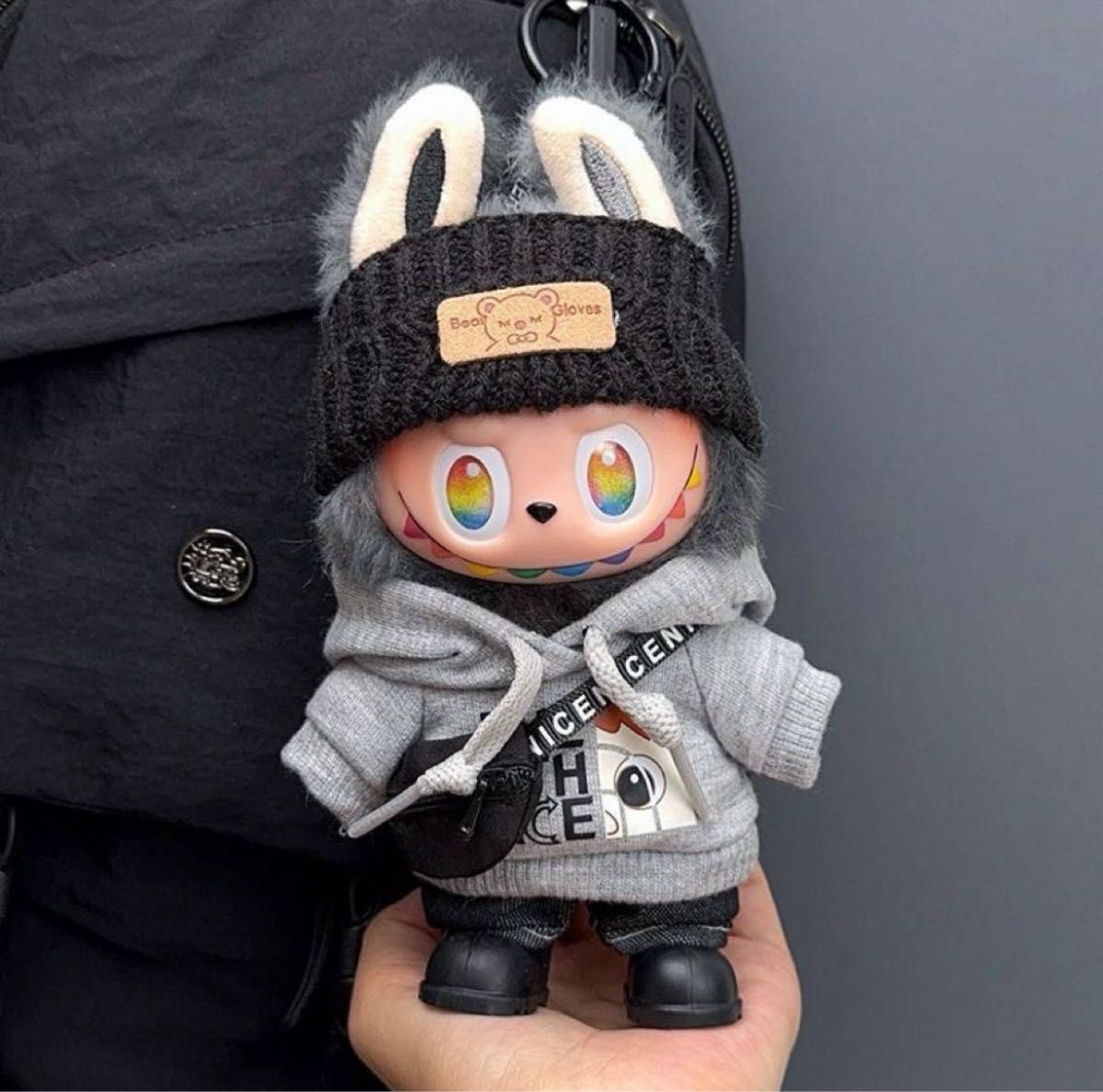 ラブブ洋服 Labubuぬいぐるみ着 ぬい服 レア商品着せ替え服 豪華6点セット ラブブ洋服 Labubuぬいぐるみ着 ぬい服 17cm着せ替え服 5点
