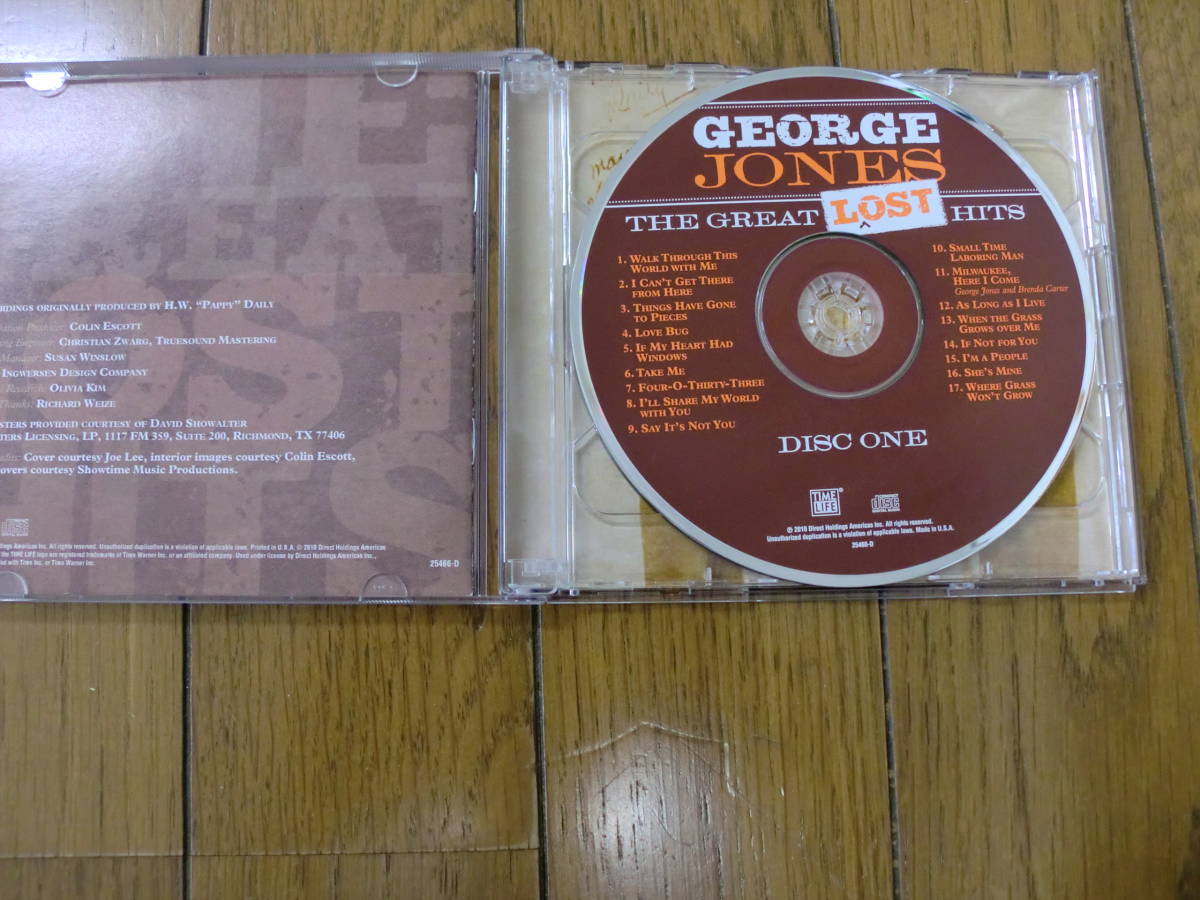 【CD】GEORGE JONES ジョージ・ジョーンズ / THE GREAT LOST ALBUM 1965-1972 2枚組　TIME LIFE RECORDS_画像2