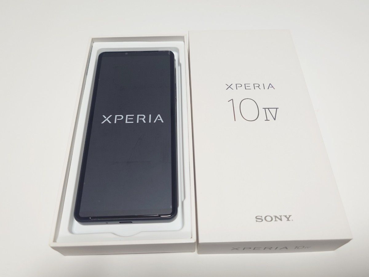 SONY Xperia 10 Ⅳ 保護フィルム(未使用品)付き A202SO Xperia 10 IV A202SO 新品未使用 ガラスフィルム付き ブラック