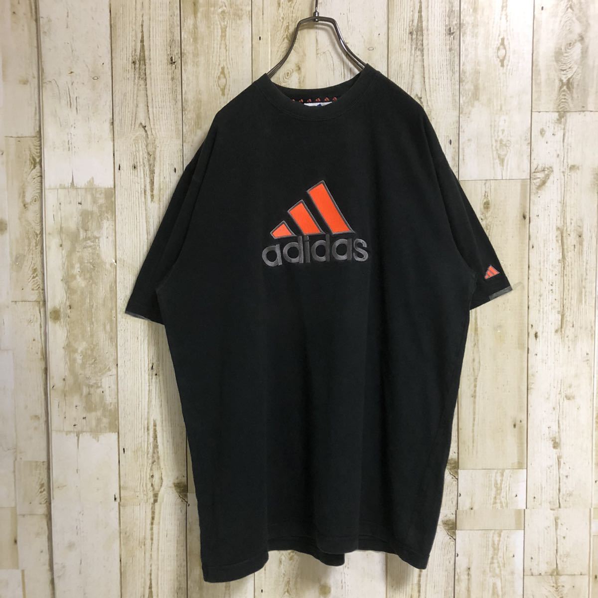 激レア】adidas アディダス 刺繍ロゴ パフォーマンスロゴ ビッグロゴ