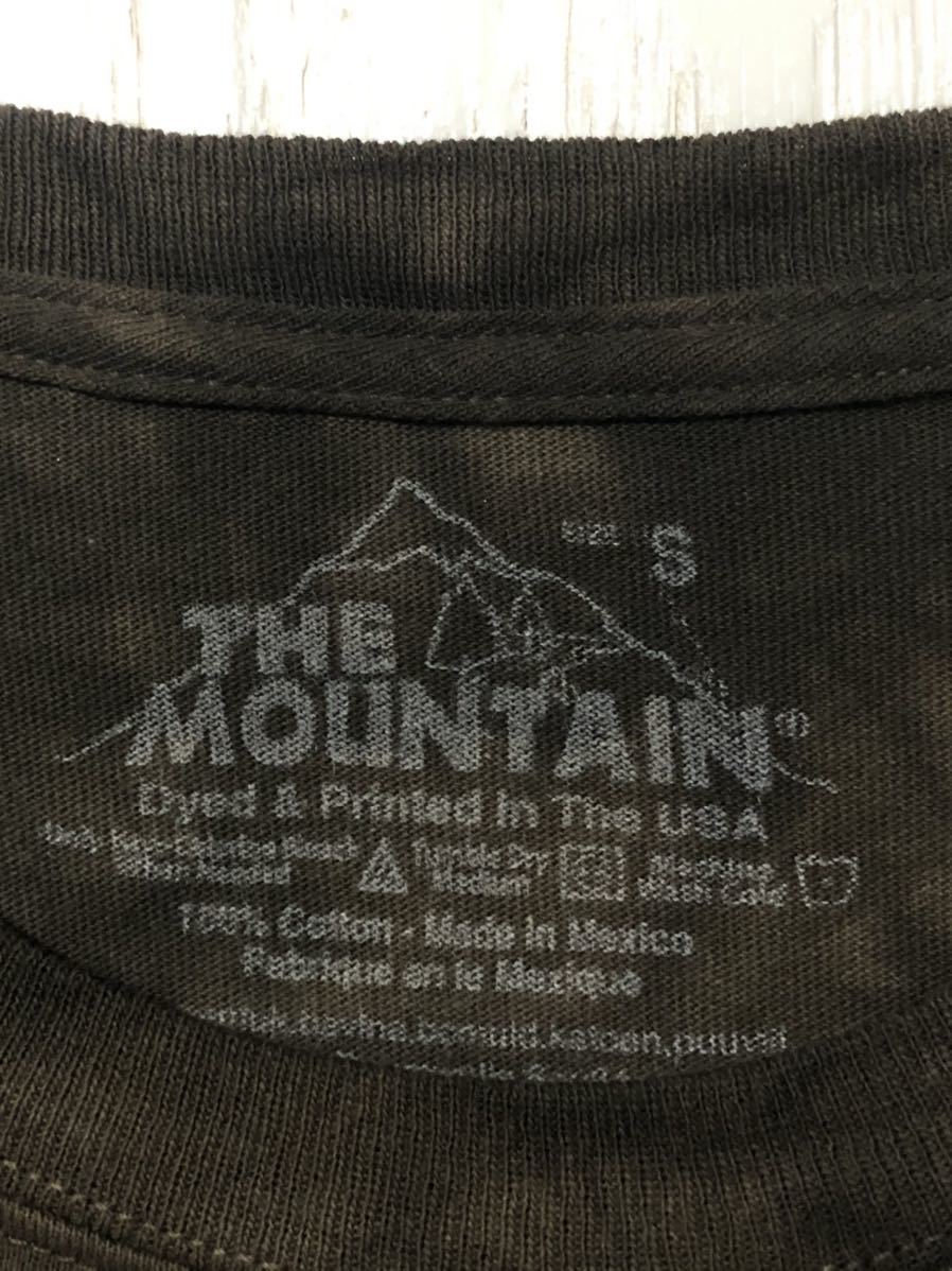 即決　ザマウンテン　THE MOUNTAIN モアイ像　顔面　タイダイ柄　半袖　Tシャツ USA古着_画像5