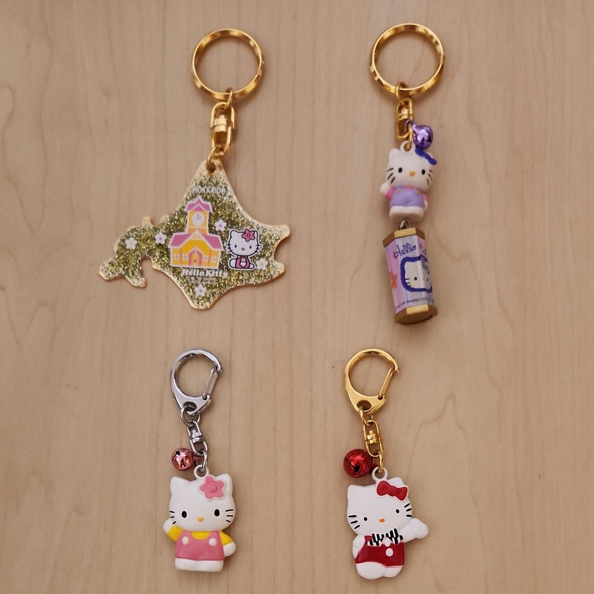 北海道限定!レア!ご当地ハローキティー4点セット ハローキティ キーホルダー 4点セット サンリオ 北海道限定