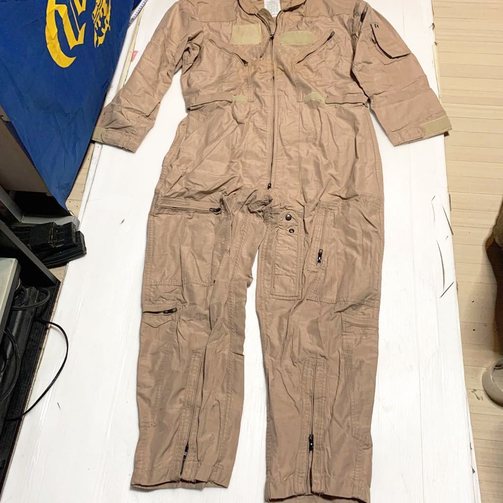 米軍放出品　実物　アラミド繊維　難燃性　CWU-27P フライトスーツ　46S 中古　アメリカ海兵隊　USMC ツナギ_画像2