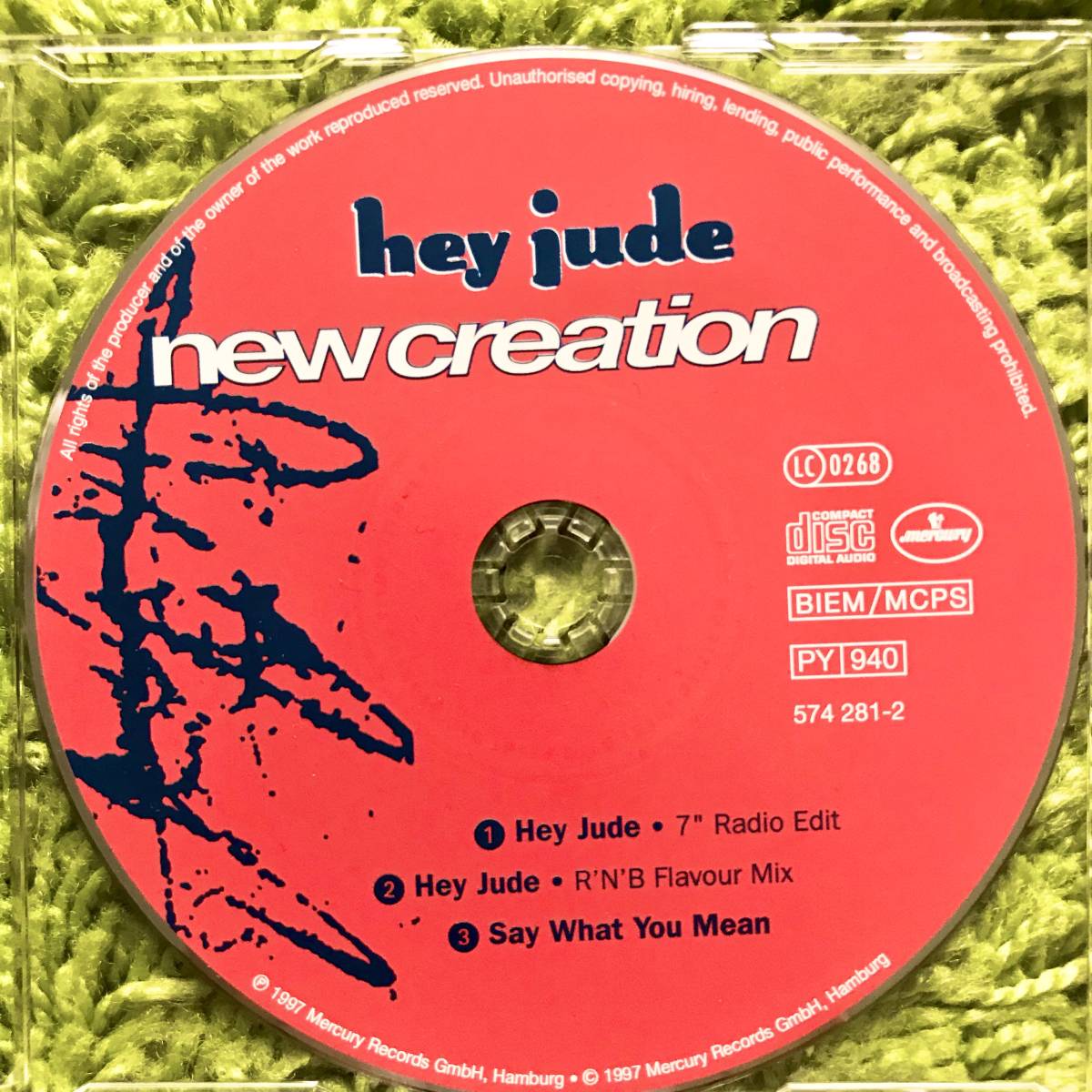 【CD Single】New Creation/Hey Jude Germany盤