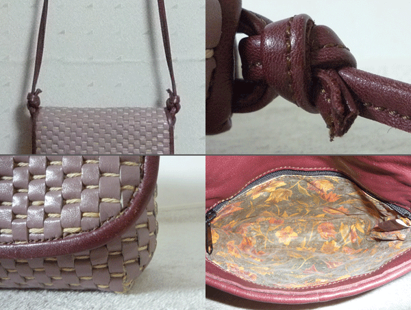 ibi The IBIZA кожа парусина light purple серия оттенок белого вязаный . цвет серия наклонный .. сумка на плечо женский 