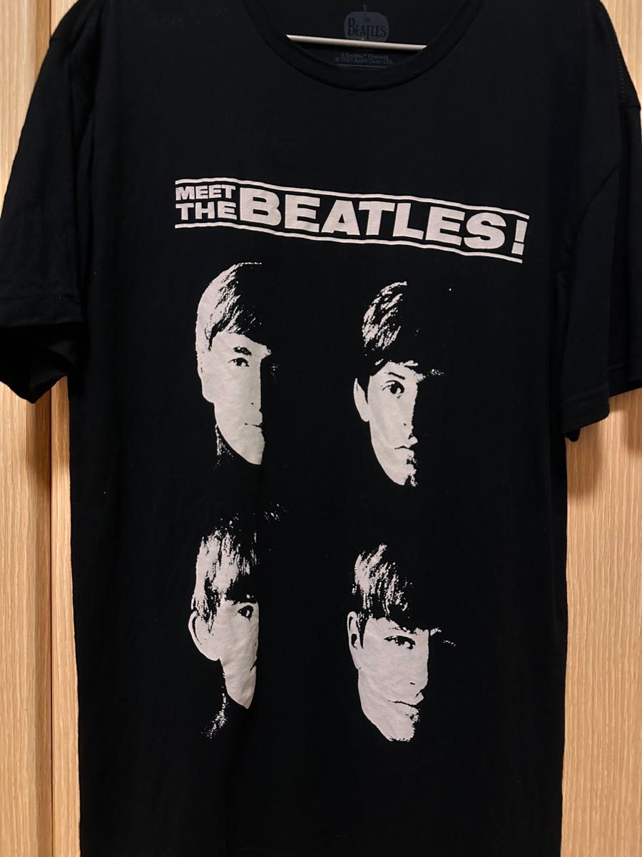 THE BEATLES ブラック Tシャツ M 古着 ビートルズ バンドTシャツ Beatles M オーバーサイズ 古着T