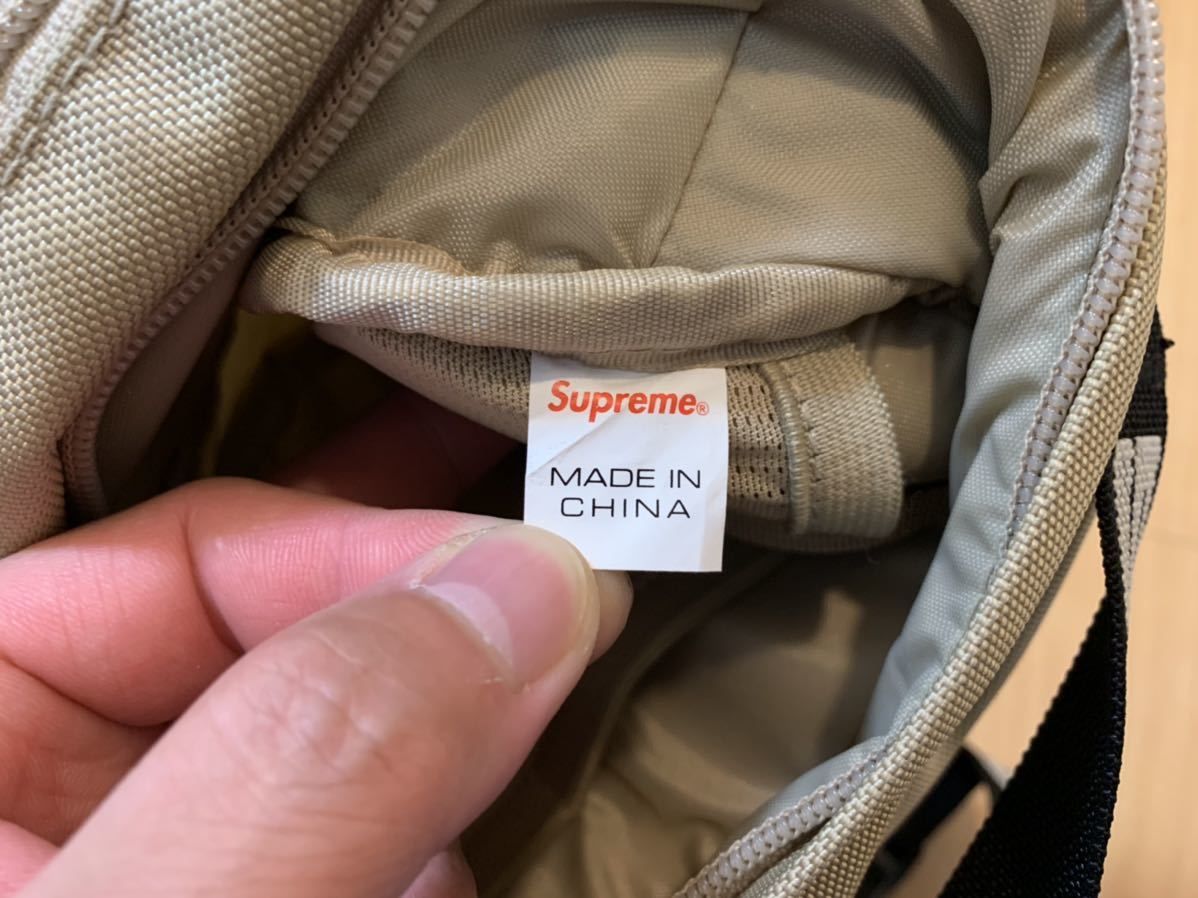 Supreme Waist Bag Tan 18SS シュプリーム ウエスト バッグ ウエストバッグ バック かばん タン ベージュ 中古