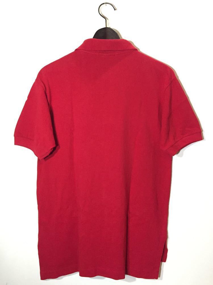90's オールド ビンテージ POLO RALPH LAUREN ポロラルフローレン 鹿の子 ポロシャツ S 赤 レッド old vintage Polo shirts アメリカ古着_画像2