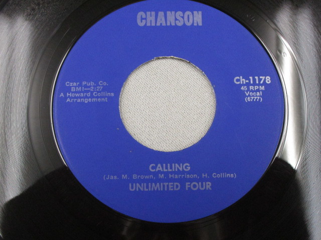 【SOUL ７”】UNLIMITED FOUR / I WANNA BE HAPPY、CALLING_画像3