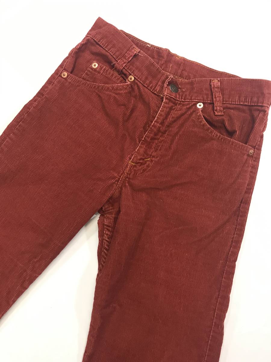 古着 776 W27 コーデュロイ パンツ ビンテージ 80 70 USA vintage Levi's リーバイス デニム ジーンズ student _画像2