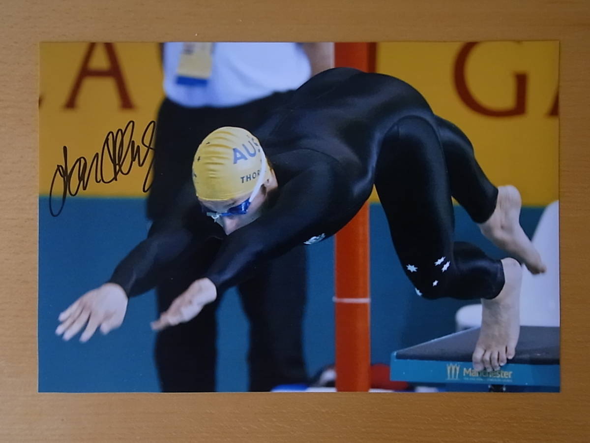 ヤフオク イアン ソープ Ian Thorpe 直筆サイン入り写真 ヤフオク イアン ソープ Ian Thorpe 直筆サイン入り写真