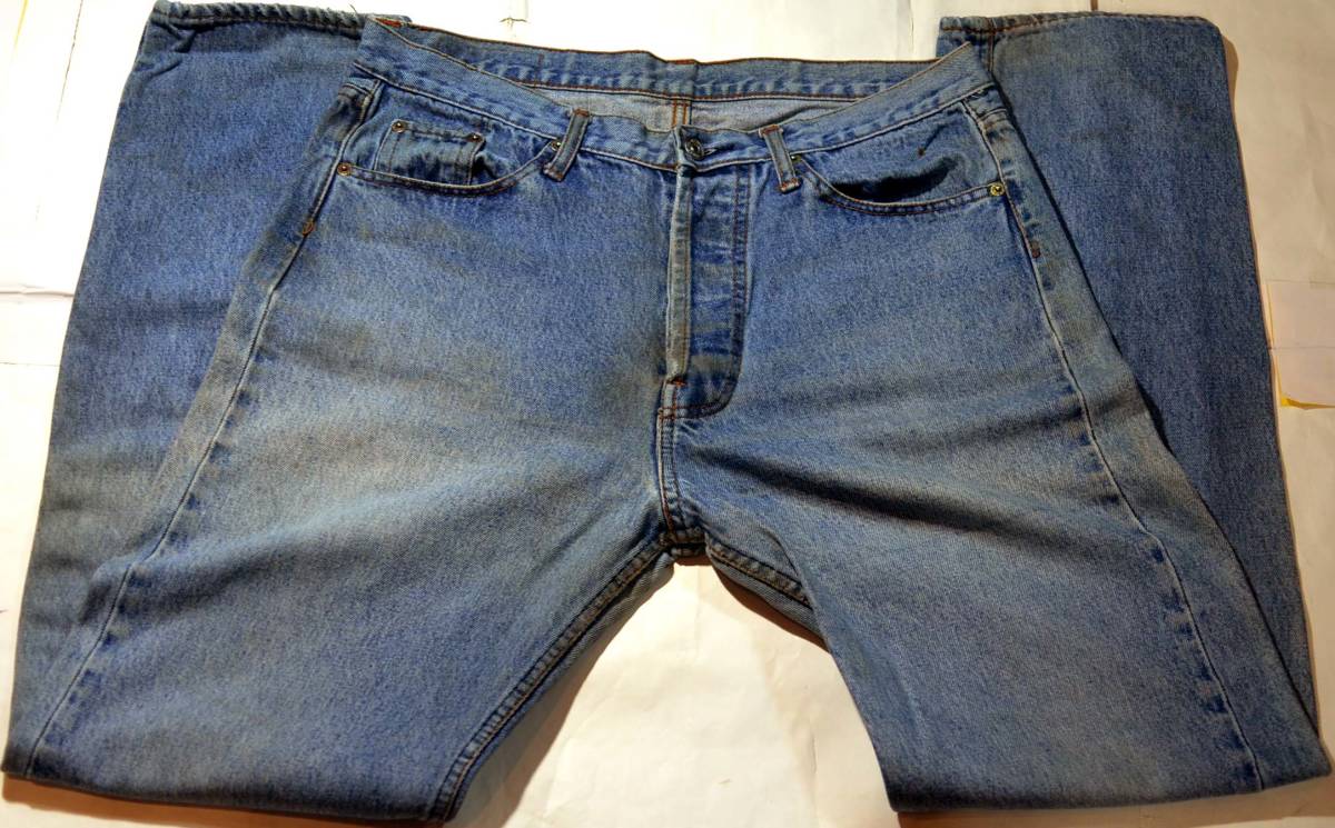 t382/LEVIS501MADE IN U.S.A.ハチマルオールド 80's 裾チェーン CARE~ 謎！_画像2