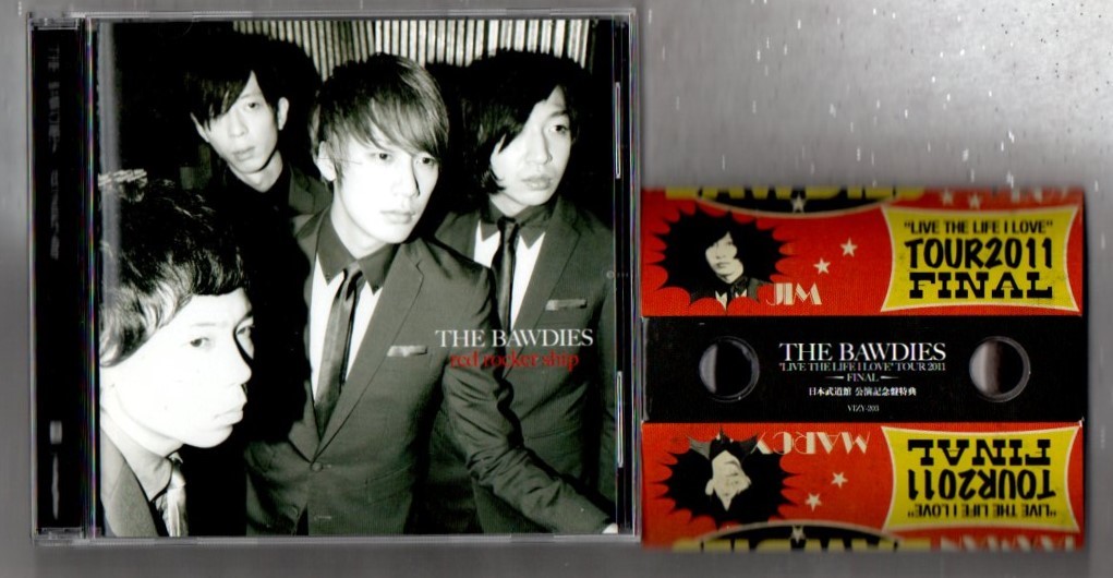 ∇ ザ・ボゥディーズ THE BAWDIES シングル CD/レッドロケットシップ RED ROCKET SHIP 武道館記念盤 特典付/I'M A MAN ライブメドレー収録_※プラケースは交換済みです。