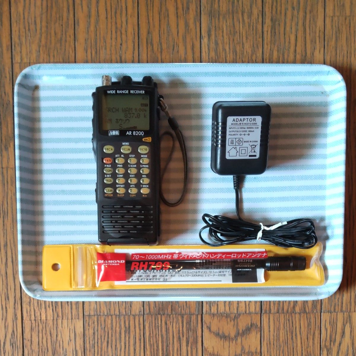 AOR 広帯域受信機 AR8200MARK3 ジャンク 極上美品 AOR 広帯域受信機 AR8200MK3 DIAMOND アンテナ RH799