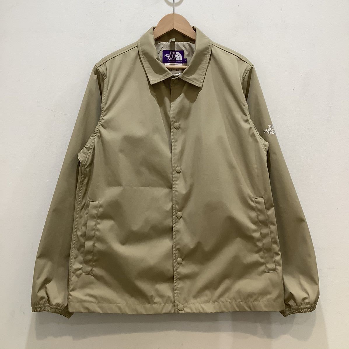 THE NORTH FACE ノースフェイス NP2917N PURPLE LABEL パープル レーベル 2019S/S BEAMS別注 65/35 クロス コーチジャケット ベージュ