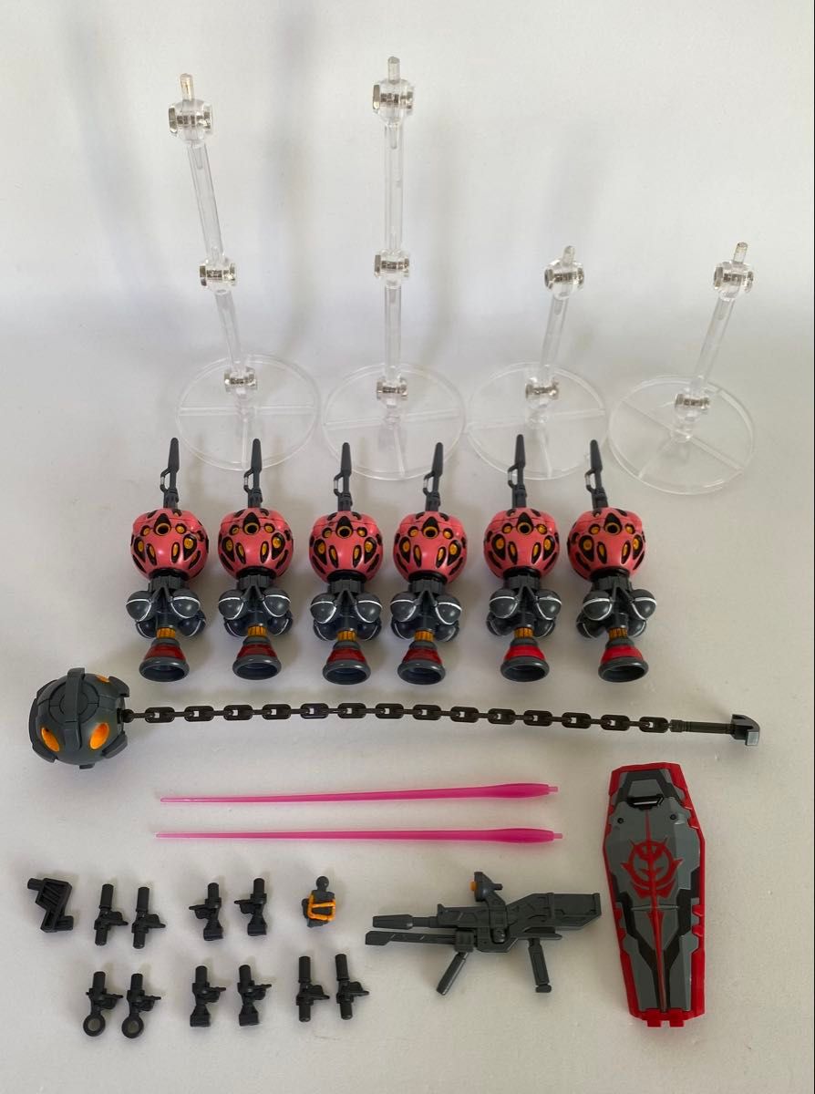 赤いガンダム【ビット６基】ガンプラ！HG！ジオラマベース！ビット台座４個付き！ 赤いガンダム【ビット6基】ガンプラ！HG！ジオラマベース
