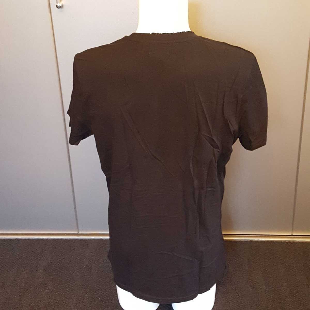 *[ прекрасный товар ]H&M DIVIDED короткий рукав футболка повреждение обработка принт футболка чёрный желтый цвет NIRVANA