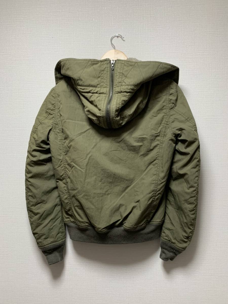 [ATTACHMENT] 12AW C/NウェザーN-2B 裏ボア フライトジャケット 2 カーキ アタッチメント_画像2