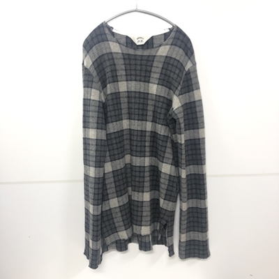 SUNSEA　サンシー　15AW CHECKLONG PULLOVER チェックロングプルオーバー 15A06　2　マルチカラー_画像1