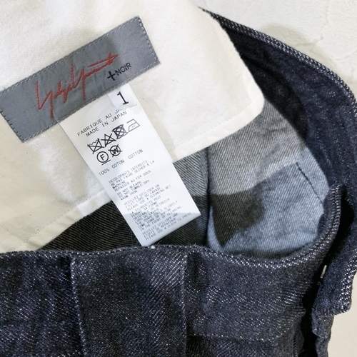 Yohji Yamamoto +noir ヨウジヤマモトノアール 20SS Black Cotton Jeans ブラックデニム 1の画像4