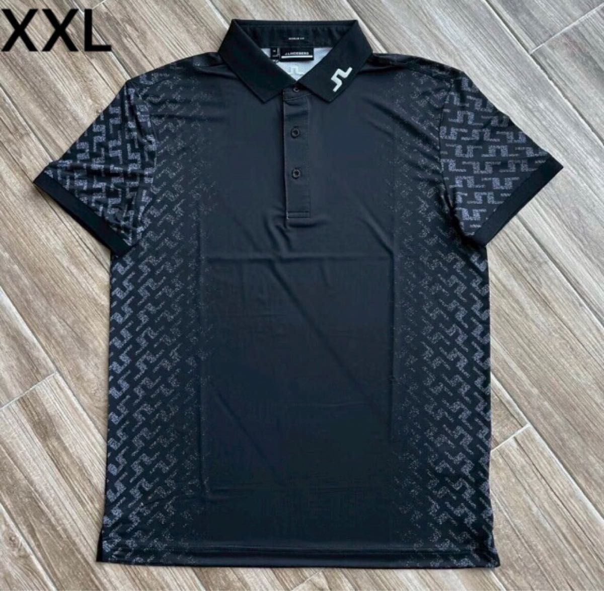 新品 J.LINDEBERG ゴルフ 半袖ポロシャツ ブラック M メンズ 新品 J LINDEBERG ゴルフ 半袖ポロシャツ メンズ ブラック XXL