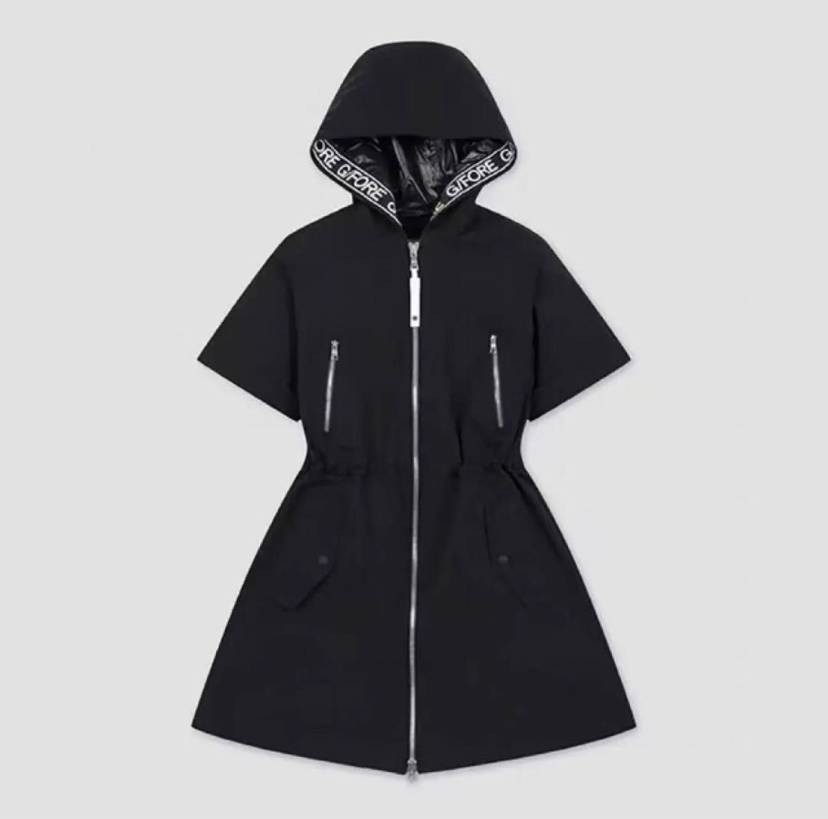 美品✨G/FORE ジーフォア ニット ゴルフ 半袖 ワンピース グレー M 即発送 ジーフォア ゴルフウェア レディース ワンピース半袖 L