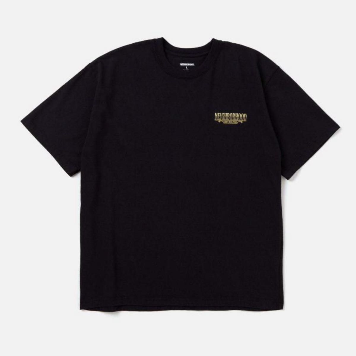 kjNEIGHBORHOOD ロゴTシャツ ネイバーフッド 黒 M ④⑤⑥ 新品】NEIGHBORHOOD ネイバーフッド黒Tシャツ Msize(Lサイズ相当