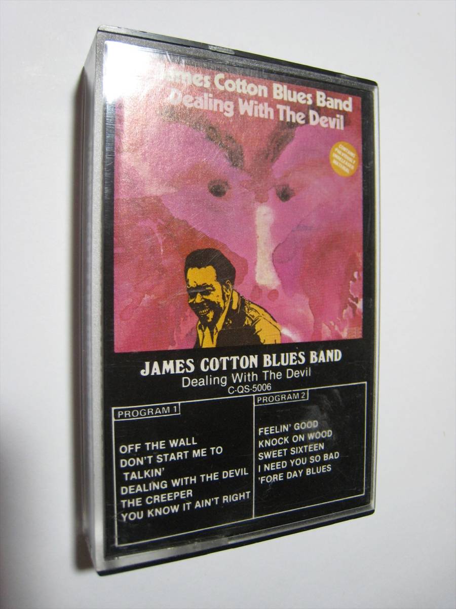 【 кассета  лента  】 JAMES COTTON BLUES BAND / DEALING WITH THE DEVIL US издание  ... *   хлопок  