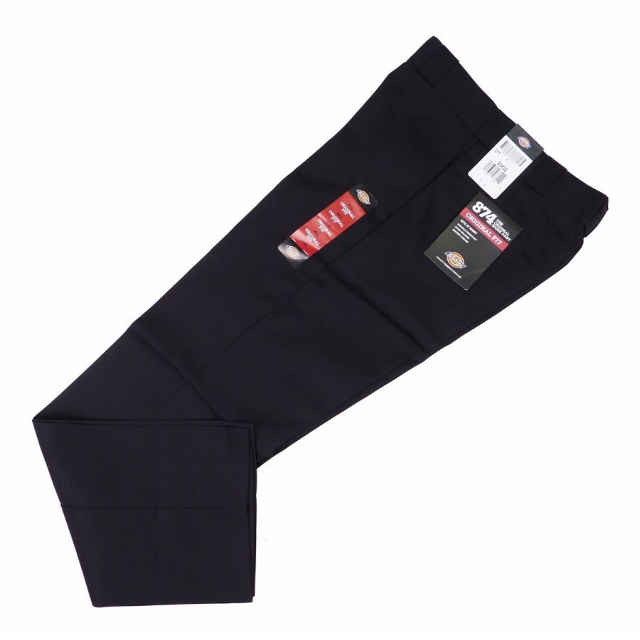 Dickies ディッキーズ 874 ワークパンツ ブラック (W42×32) [並行輸入品]