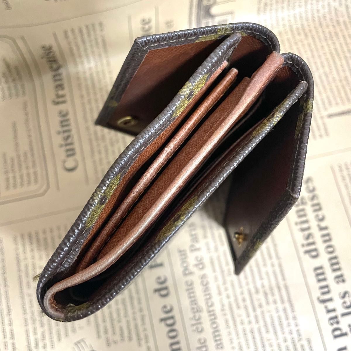 美品 ルイヴィトン ポルトモネ ビエ カルトクレディ コンパクト 安心取引 ルイヴィトン モノグラム ポルトモネ ビエ カルトクレディ 財布