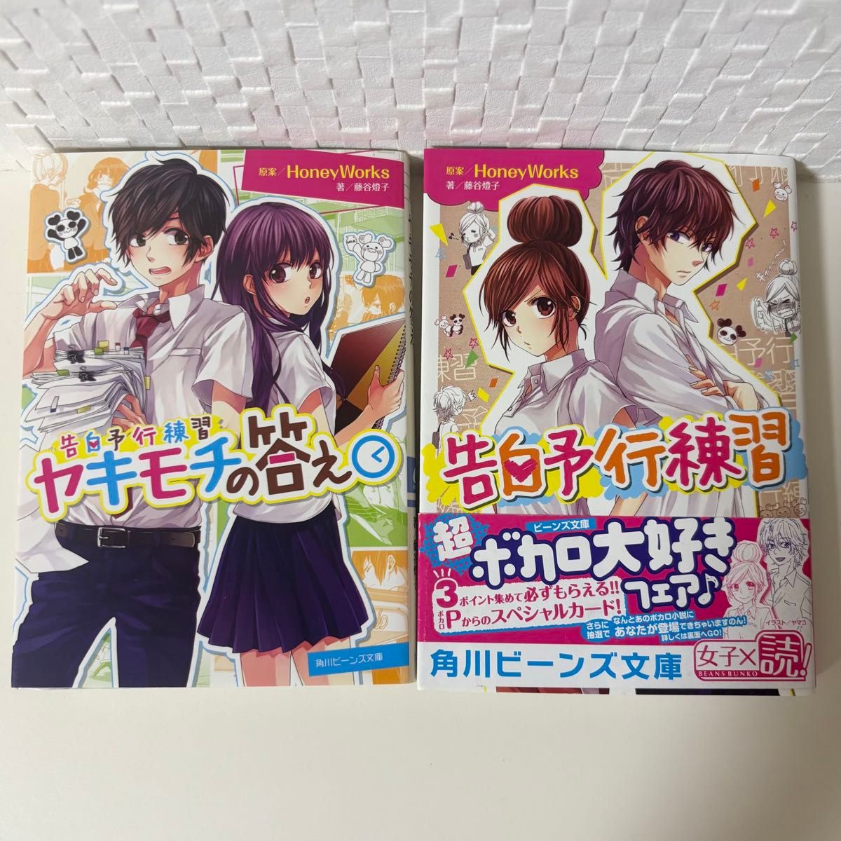 HoneyWorks小説 ヤキモチの答えPV設定画像集(限定品) 翌日発送】告白予行練習 ヤキモチの答え HoneyWorks 小説