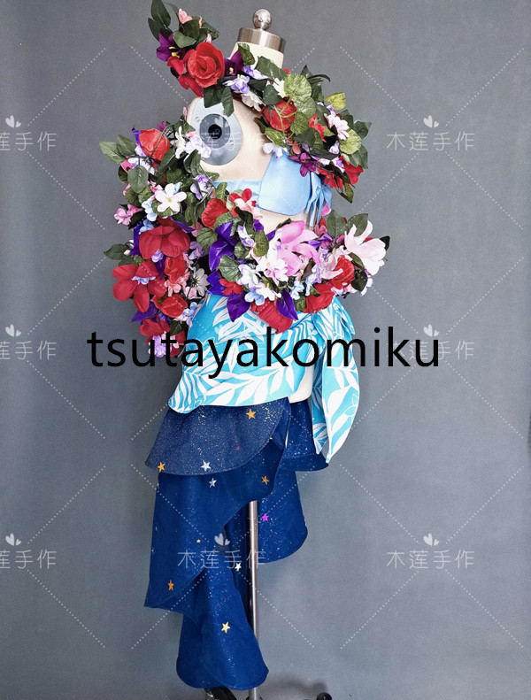 FGO Fate/Grand Order フェイト／グランドオーダー ステンノ 髪飾り付き☆コスプレ衣装+花輪 水着 風 「靴 ウィッグ 別売り」