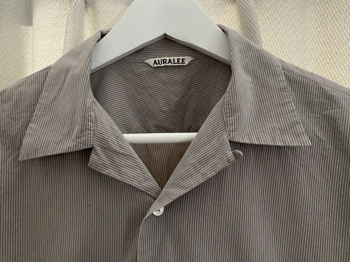新しく着き 美品‼️オーラリー AURALEE シャツ 。 ３ - シャツ 