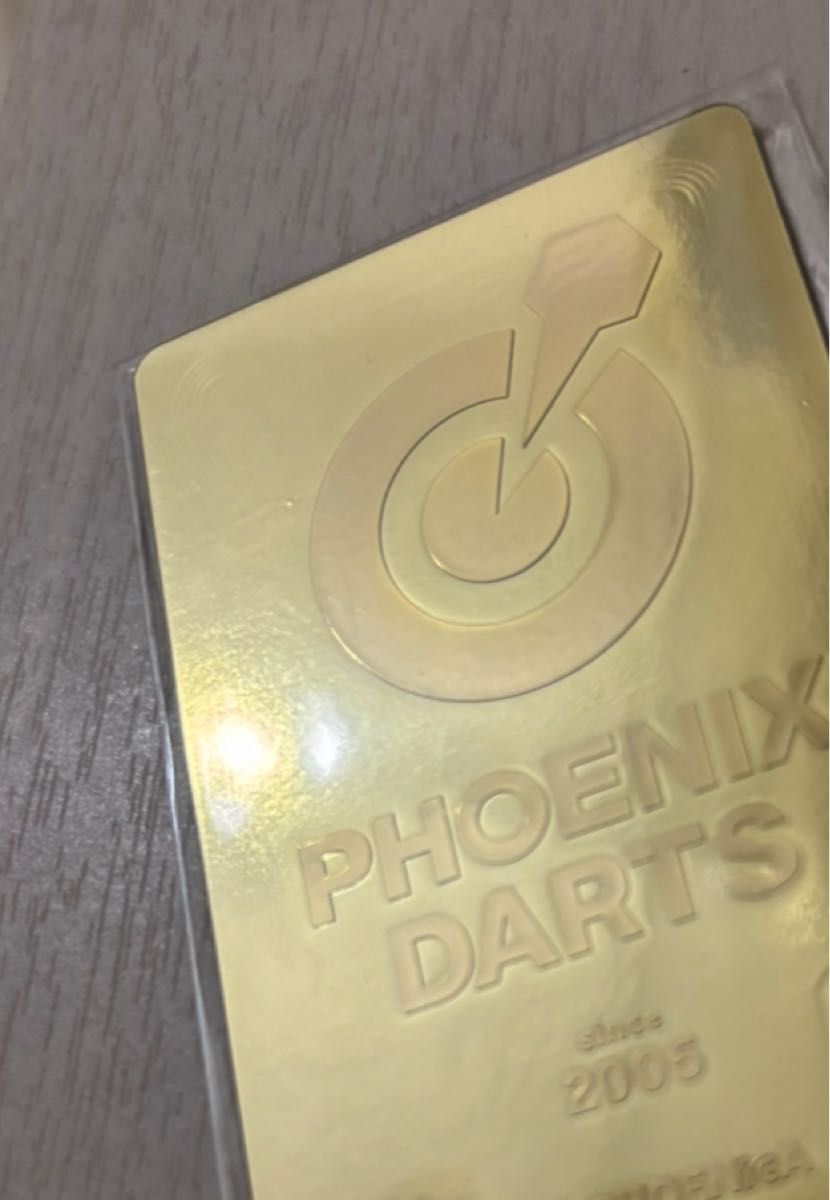 激レア ダーツカード フェニックス 颪 激レア】GOLD フェニックス ダーツ カード Phoenix ゴールド