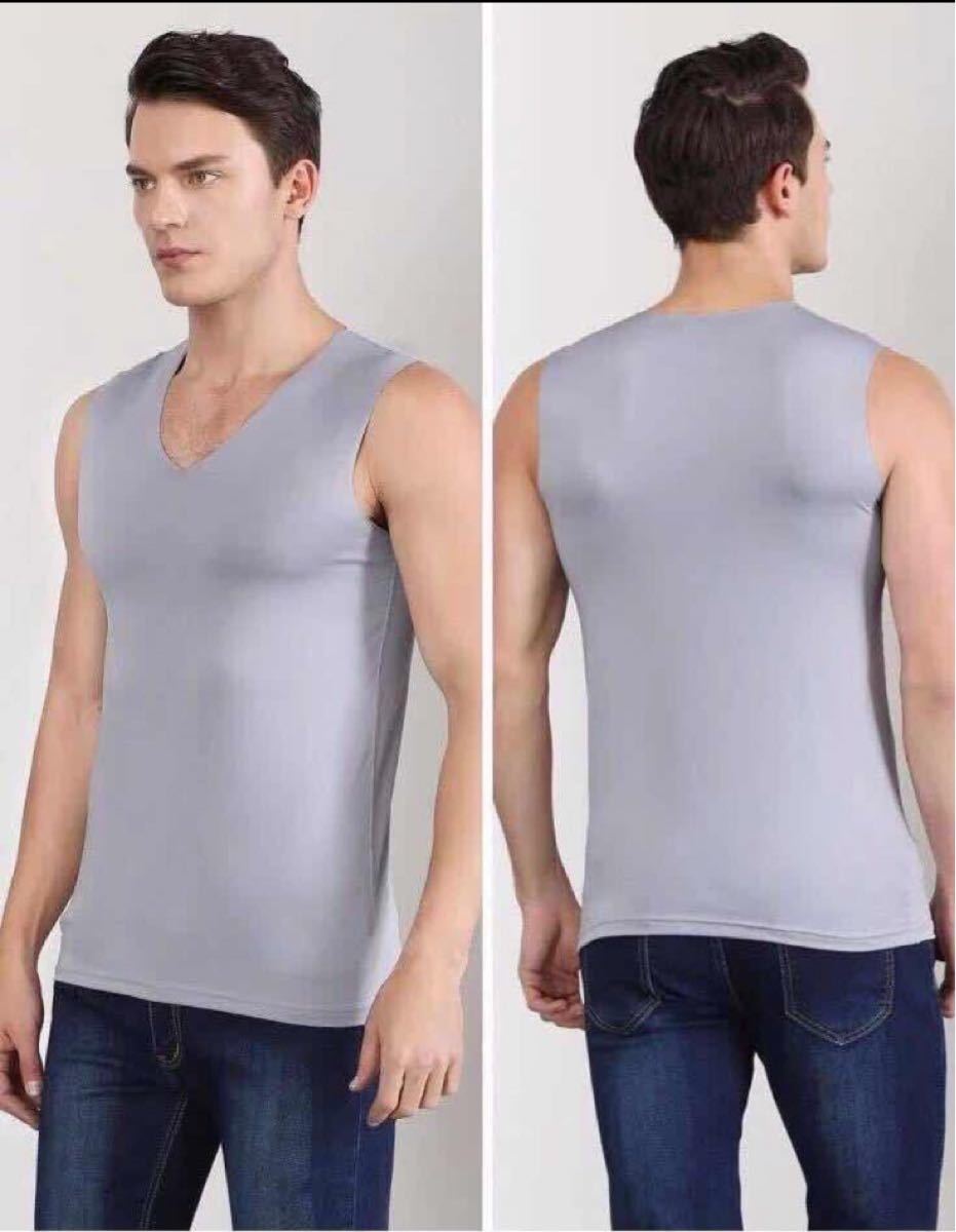 インナーシャツ メンズ  3枚組 Vネック  スリム Tシャツ 速乾 肌着