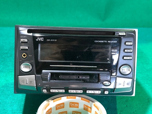JVC　ビクター　CD・カセットプレイヤー　KW-XC570-B　現状品