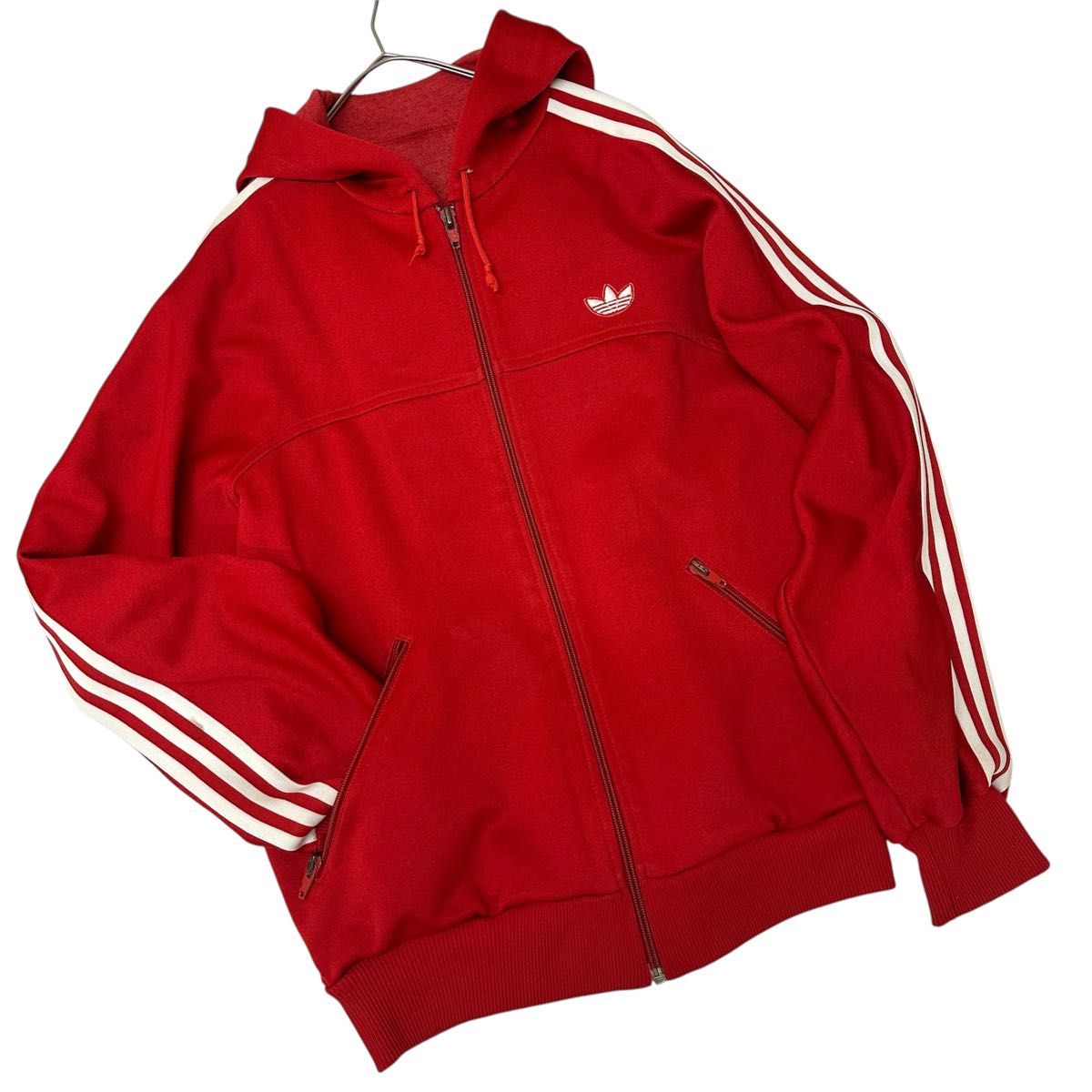 70s アディダス×デサント ビンテージトラックジャケット トレフォイルロゴ 70s 80s adidas 西ドイツ デサント トレフォイルロゴ ジャージ