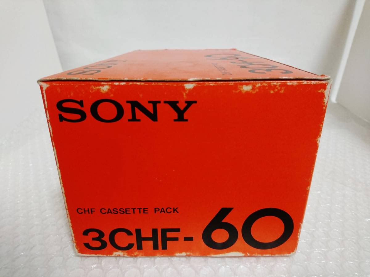  new goods unopened + transportation box + records out of production goods SONY 3CHF-60 10PACKS 30PCS. Sony cassette tape CHF-60 ×30ps.@(3ps.@ pack ×10)