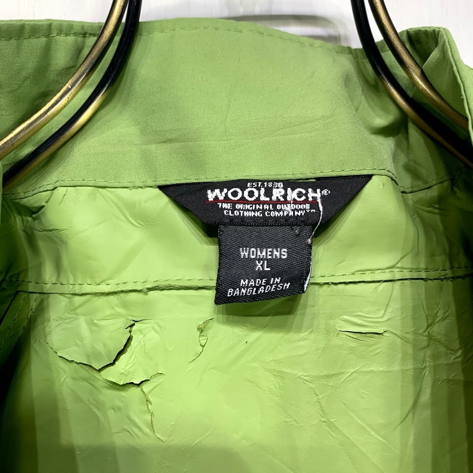 WOOLRICH ナイロン ジャケット XLサイズ グリーン 緑 ウールリッチ
