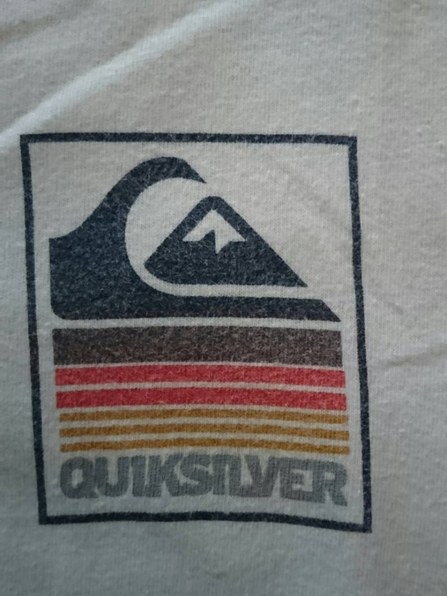  クイックシルバー 　Quick Silver　デカロゴ 　S　半袖Tシャツ 　ホワイト_画像2